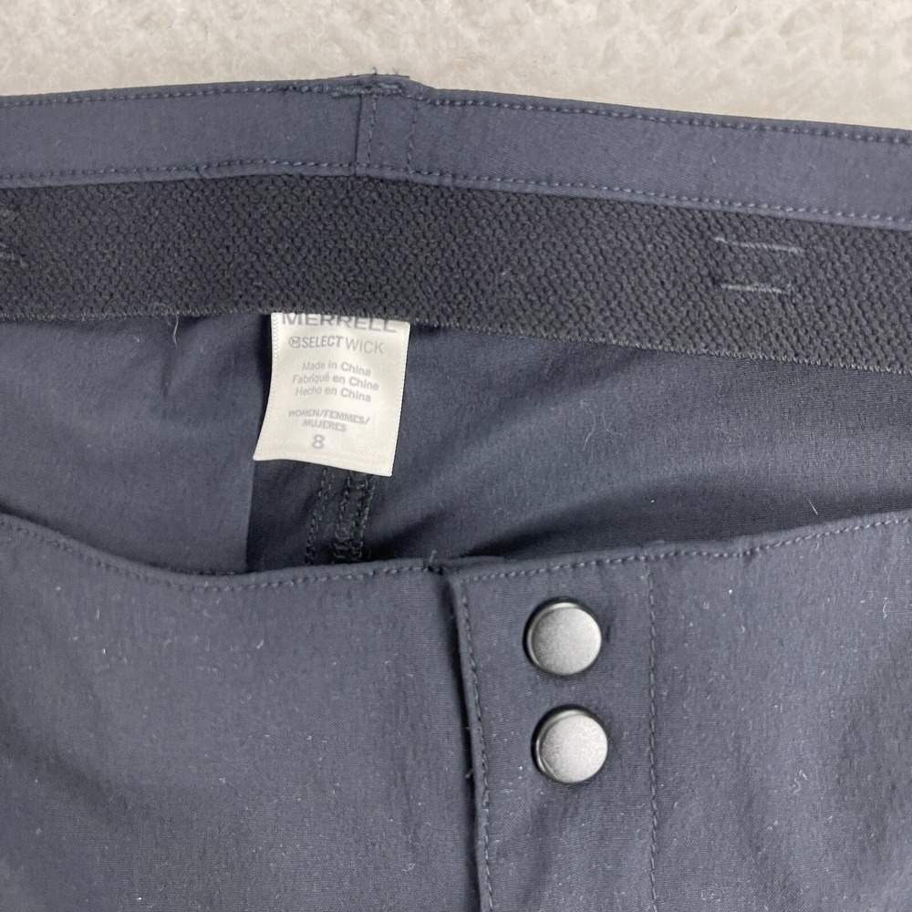 Merrell‎ Black Select Wick Slim Pants Womens Mid-Rise Outdoors Hiking Size 8 - Picture 13 of 16
